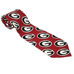 University of Georgia Tie Men’s UGA Bulldogs 100% Silk Handmade Campus Classics
